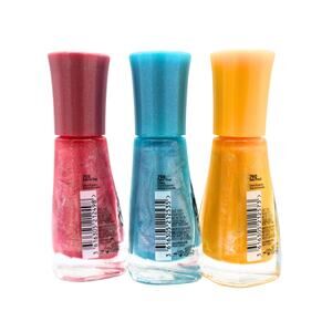 SALLY HANSEN Insta-Dri Nail Polish 3-in-1 Formula with Base & Top Coat Trio